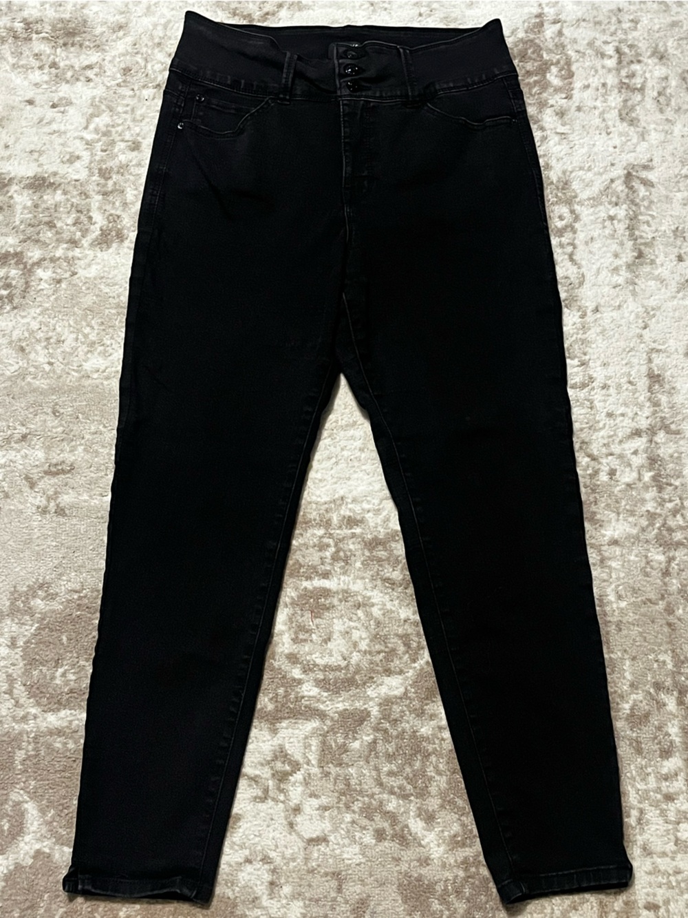 CURVE APPEAL Curve Creator High Rise Skinny Jeans Black Size 14x27